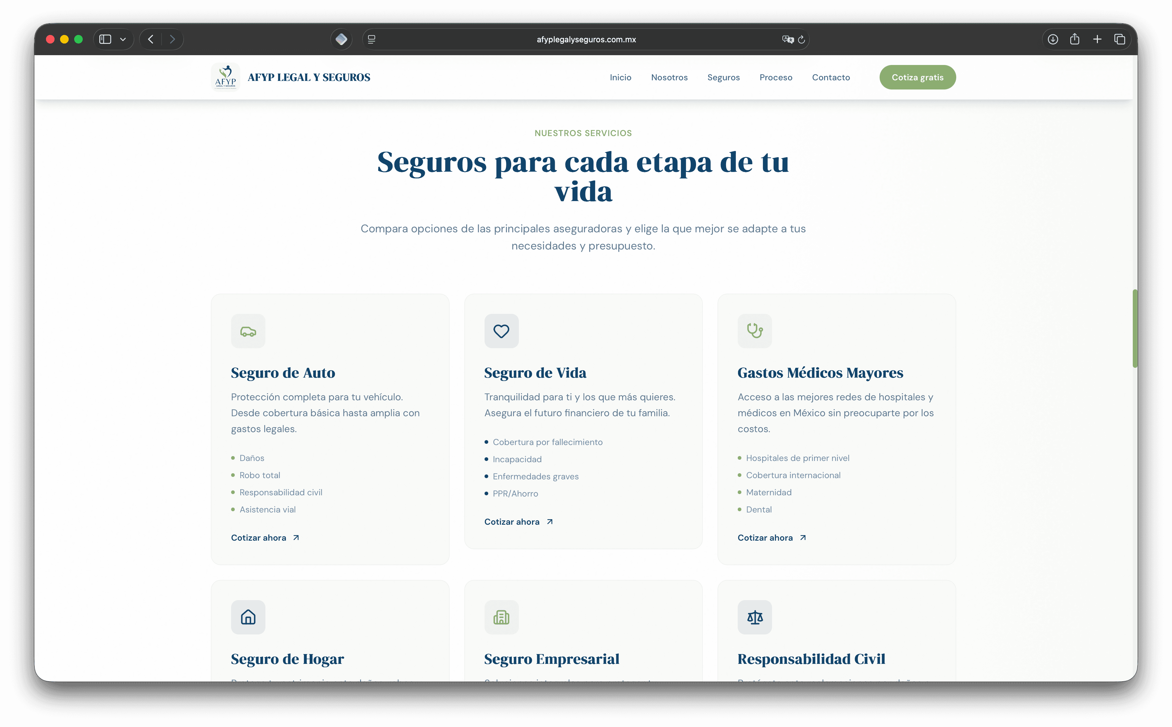 AFYP Legal y Seguros - Contacto