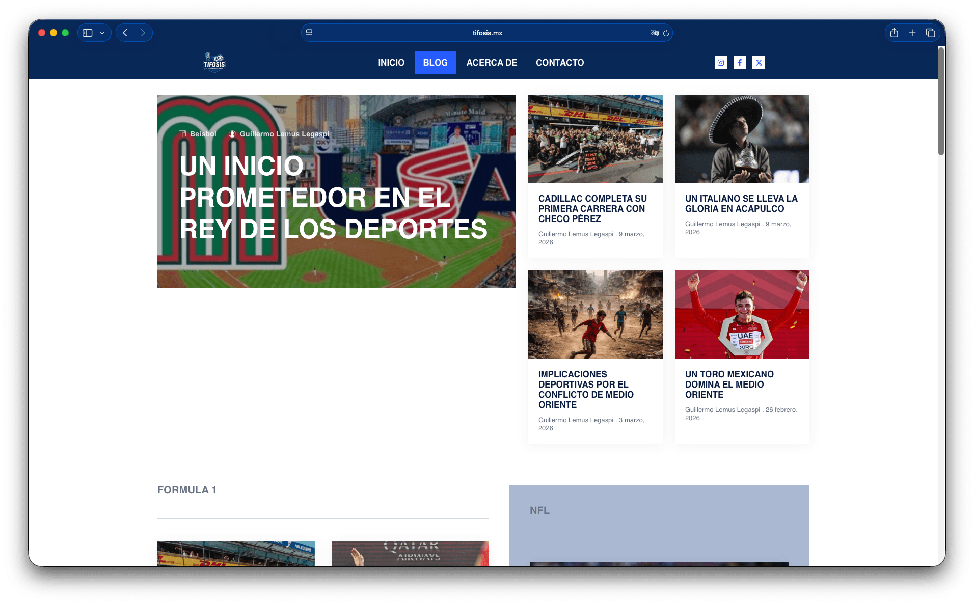 Tifosis.mx - Noticias Deportivas