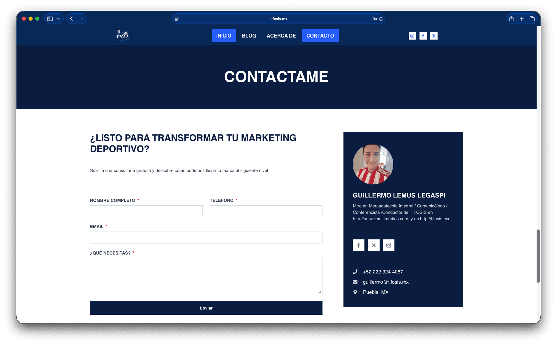 Tifosis.mx - Catálogo de Productos